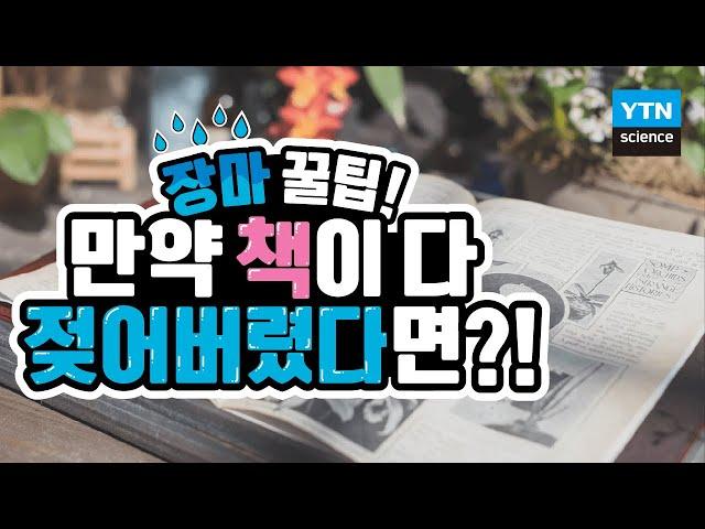[30초 과학] 젖은 책을 되살리는 방법은? / YTN 사이언스