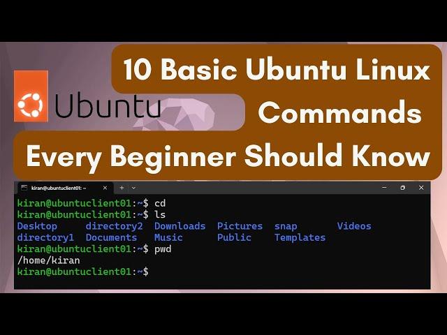 10 Basic Ubuntu Linux Commands Every Beginner Should Know