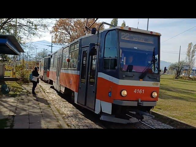 A trip on Sofia Tram Route 22 Including The Underground Return Loop You're Not Supposed To Ride!