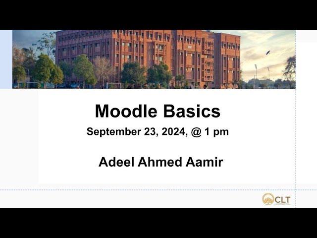 Moodle Basics