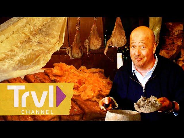 Andrew’s STINKIEST Feasts | Bizarre Foods with Andrew Zimmern | Travel Channel