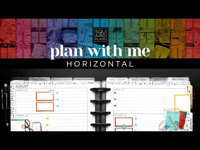 Plan with Me :: Rock, Paper, Scissors Planner Theme :: Classic Happy Planner Horizontal Layout