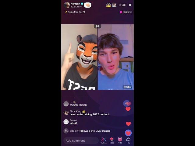 ThatMartinKid TikTok Live with HamzahTheFantastic | October 26, 2023