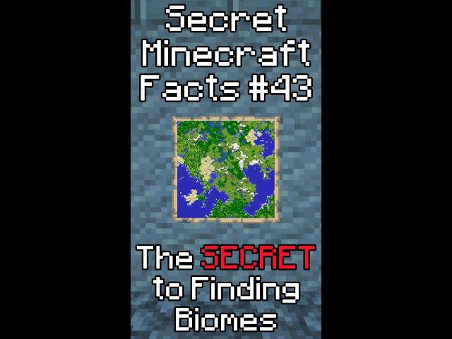 Only PROS know this SECRET to Finding Biomes in Minecraft