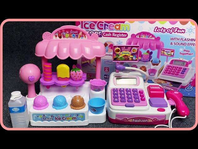 Ice-Cream Store Cash Register Set Satisfying with Unboxing Compilation Toys ASMR