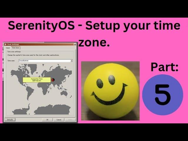 SerenityOS - Setup your time zone.