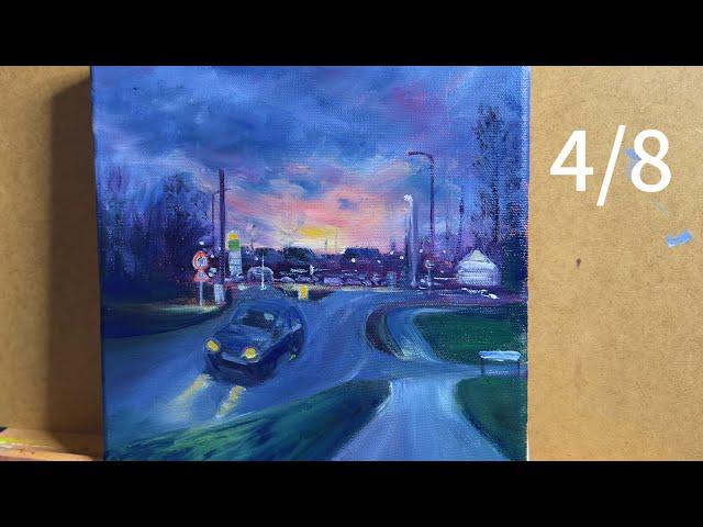 Paint a Beautiful Night Scene With Me