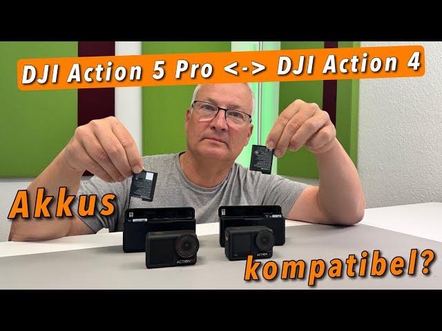 DJI Action 5 Pro - Sind die Akkus zur DJI 4 (und umgekehrt) kompatibel?