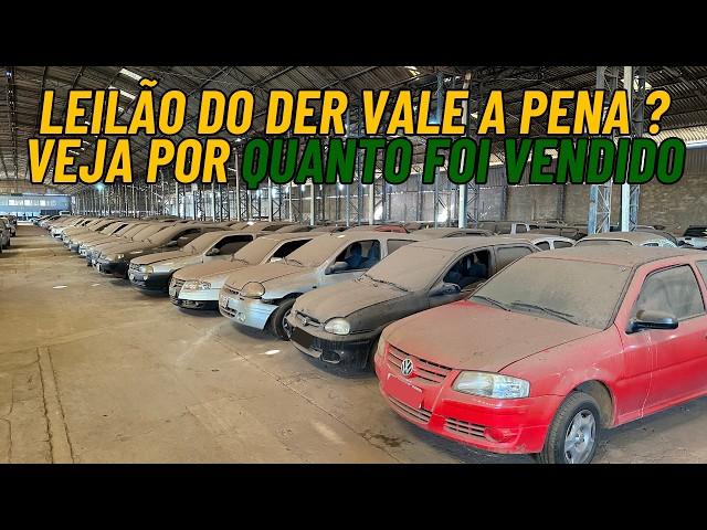 POR QUANTO ESSES CARROS FORAM VENDIDOS NO LEILÃO DO DER ? *Leilão Detran Vale a Pena ?