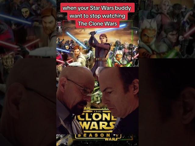 To that one buddy that stop watching The Clone Wars halfway #disneyplus #theclonewars #starwars