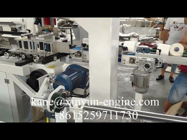 Automatic 1850 mm double embossing 20rolls toilet paper bundle packing production line