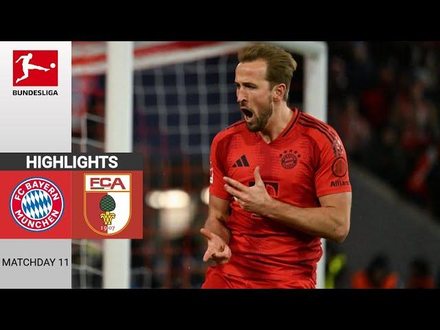 Bayern München - FC Augsburg | 3:0 | Zusammenfassung | Bundesliga 2024-25 | bayern augsburg