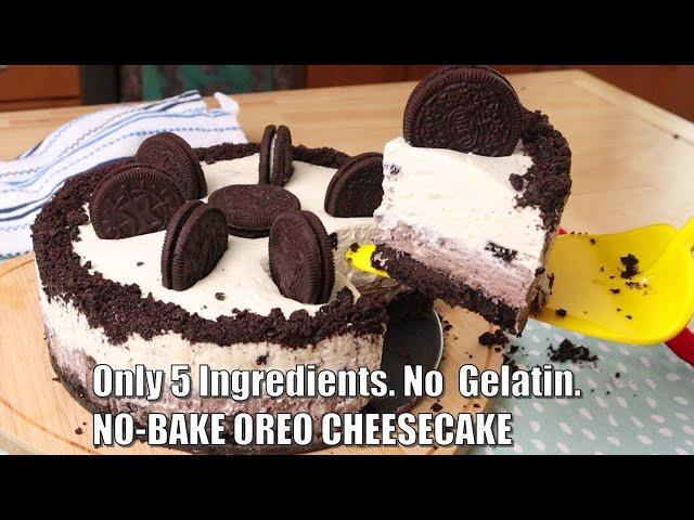 An OREO and No Bake: Inspired 3 Layer CHEESECAKE - Excellent For Your Desserts | Oreo Cookie Recipe