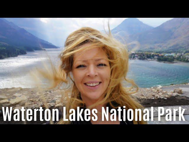 The WINDIEST Town In Canada (110 km an hour) | Waterton Lakes National Park