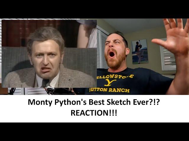 American Reacts Monty Python's Best Sketch Ever REACTION