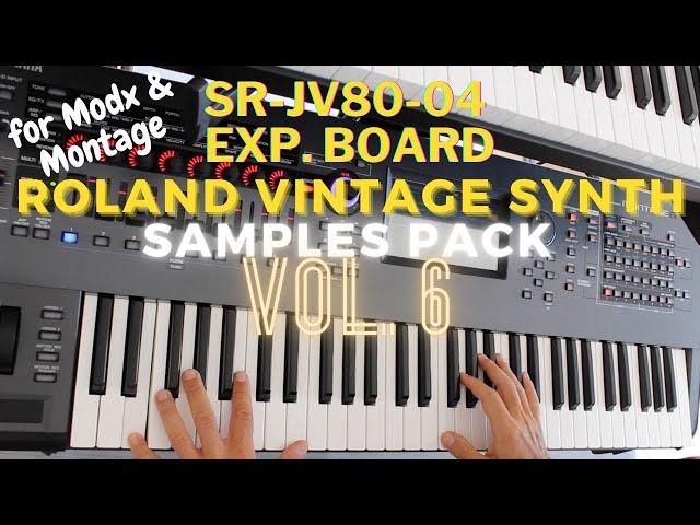 Roland Vintage Synth Vol. 6 Samples for Yamaha Montage - Modx (SR-JV08-04 Expansion Board)