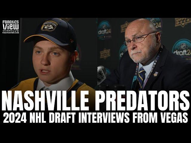 Egor Surin & Barry Trotz Discuss Nashville Predators Draft Surin in 1st Round of 2024 NHL Draft