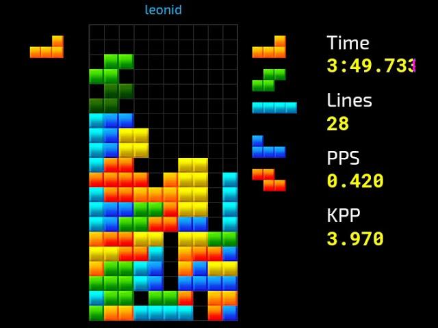 [jstris] 40 Line Sprint with only T-Spin Doubles