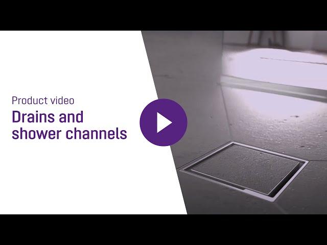 Product video - Drains and shower channels