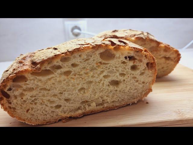 Bread recipe, or how to make homemade bread, the tastiest recipe. village bread.