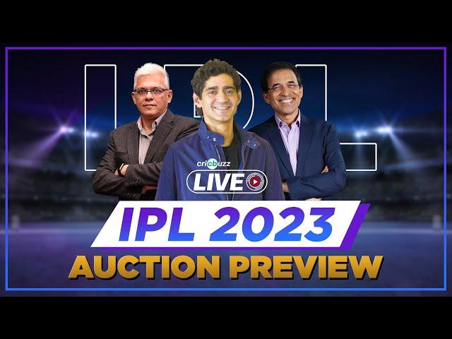 Cricbuzz Live, IPL 2023 Auction: Preview - What do #IPL teams need?