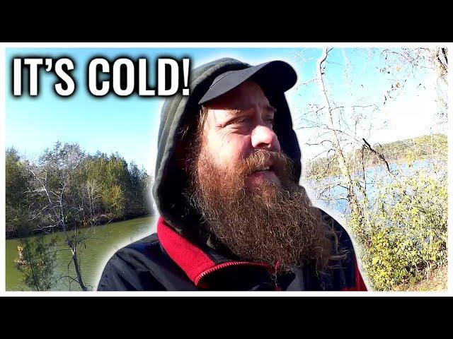 Bank Fishing When It's Freezing COLD - Do Fish Bite When It's Cold??