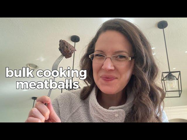 Bulk Cooking - Oven Baked Meatballs