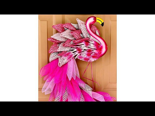 Flamingo Wreath Tutorial- Crafty Creations by CV