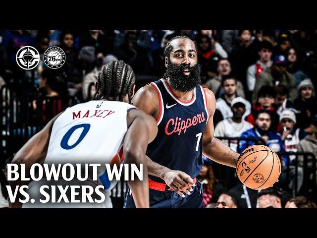 Clippers 31 Assists Lead to Blowout vs. 76ers Highlights | LA Clippers