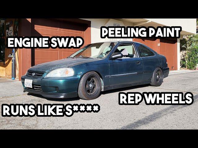 I bought a clapped out civic and slammed it