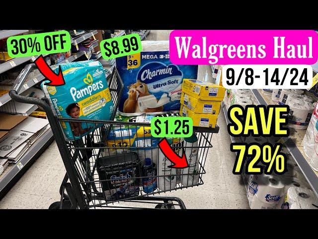 Walgreens Haul - Save 72% with ALL DIGITAL COUPONS! 9/8-14/24