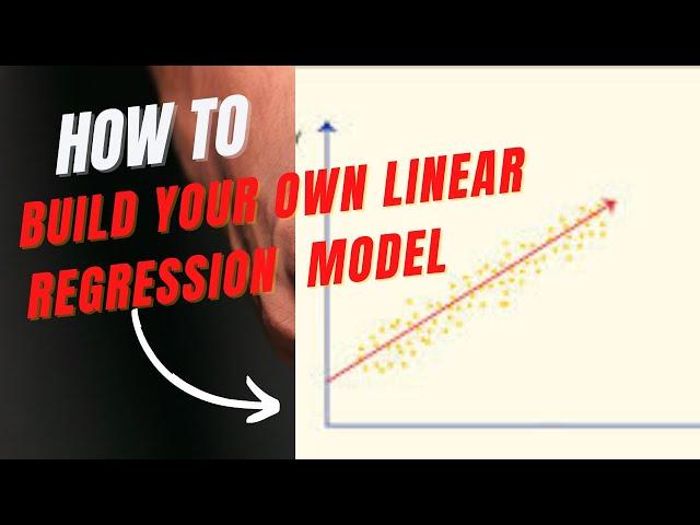 How to build a own linear regression model | data analysis |data science