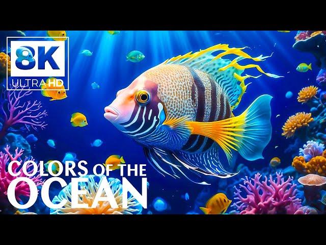 8K Underwater Wonders  Tropical Fish, Jellyfish Aquarium, Coral Reef - Stress And Anxiety Relief