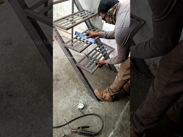 stairs installation #stairs #stairdesign #fabrication #howto #welding @ChinnmayFabrication75