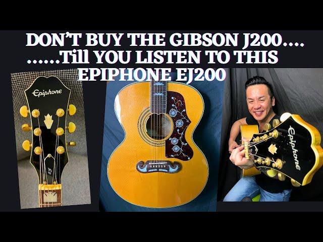 Epiphone EJ200N Guitar Review In Singapore 