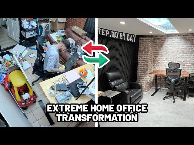 Extreme Home Office Transformation + Home Coffee Bar! *Weekend Vlog*