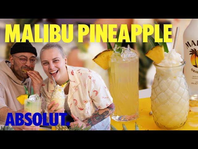 Is This The World's Simplest Piña Colada? | Malibu & Pineapple recipe | Absolut Drinks With AJ