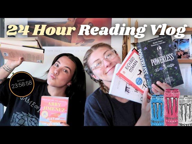 reading for 24 hours straight  *reading vlog, realistic all nighter*