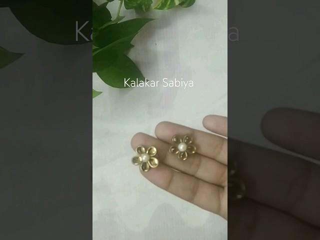 DIY Kundan Earrings  #shorts #viral #diy #kalakarsabiya