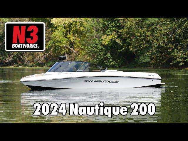 2024 Ski Nautique 200 - Mystic White/Jet Black - On Water || N3 Boatworks