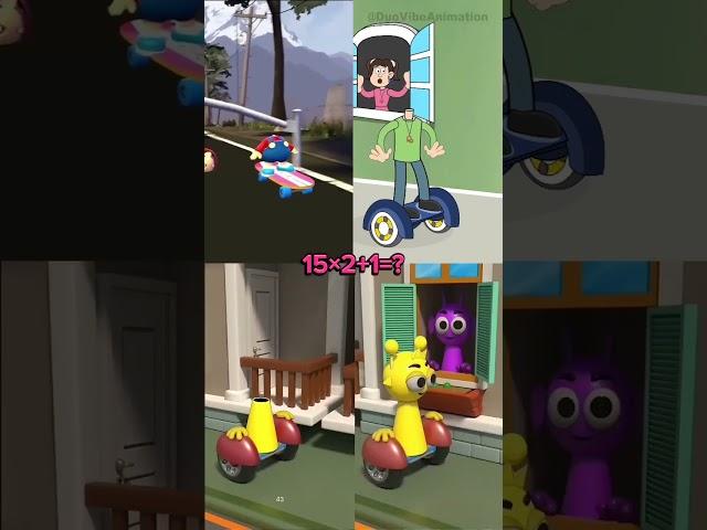 Duo, Mario and Simon On Hoverboard! Sprunki 3D #sprunki #mario #duo #trend