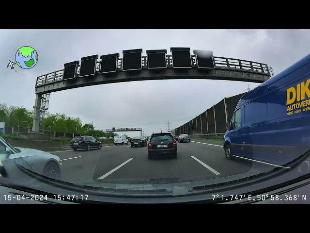 Scenic Journey: Driving from Engelskirchen (Cologne) to Prague in 4K (70mai 4K A810 - Front Dashcam)