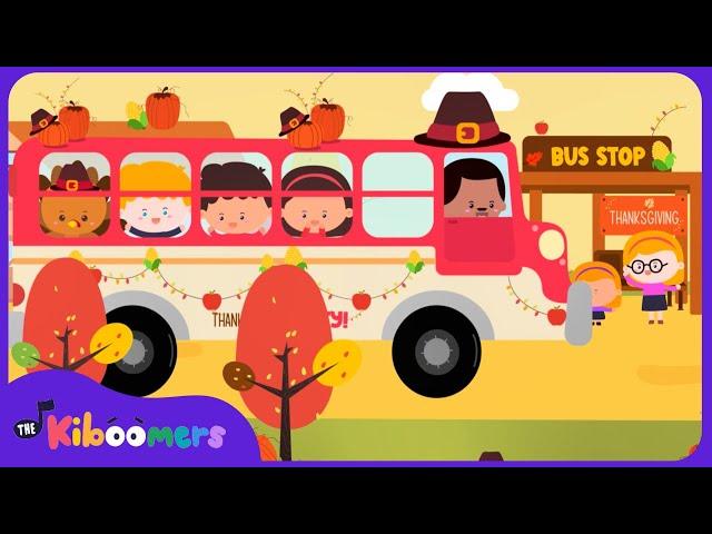 Wheels On The Bus Thanksgiving Song - The Kiboomers Kids Songs and Nursery Rhymes