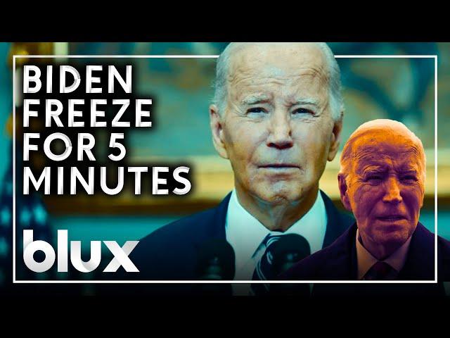 Joe Biden Freezing / Loading For 5 Minutes    | #blux