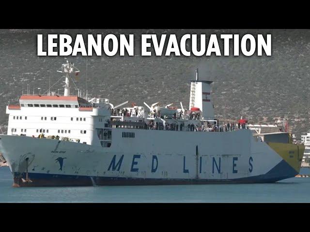 Live: Lebanese families fleeing Israel Hezbollah conflict by ferry arrive in Turkey