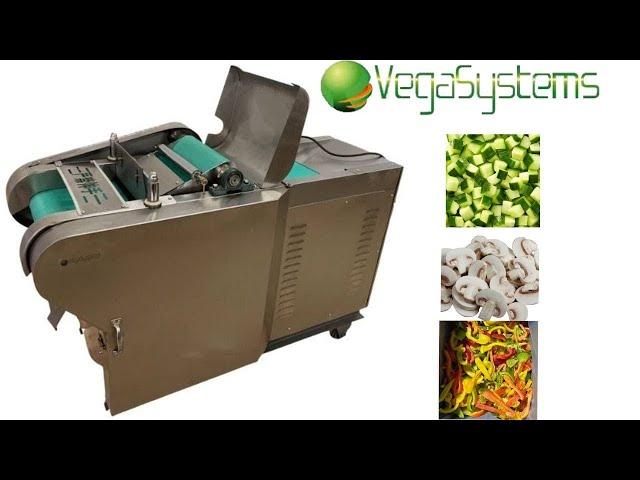 Промышленная овощерезка Vega Belt Cutter Gilo, нарезка хлеба кубиками