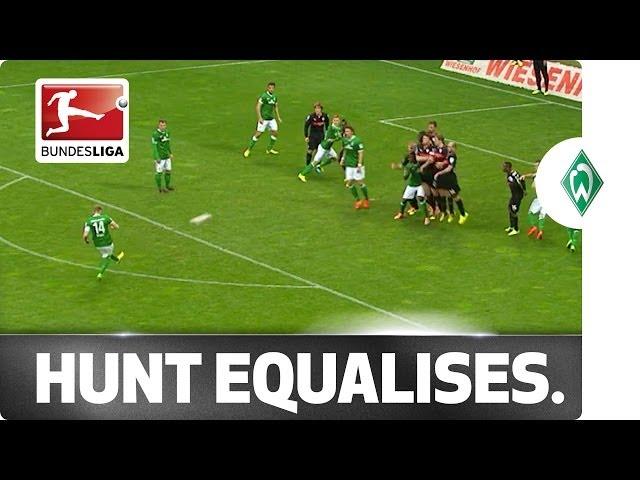 Fair play hero Hunt rescues point for Bremen
