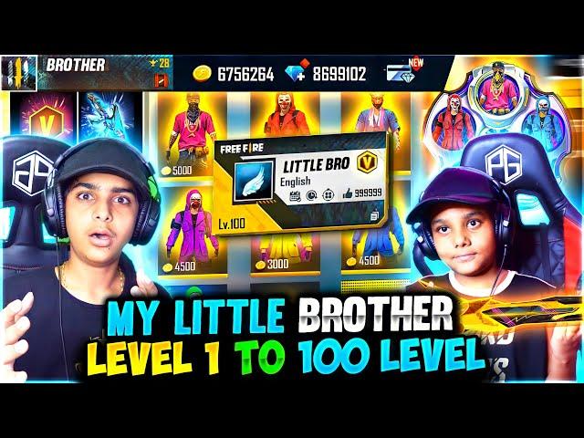 My Little Brother Noob Account To Pro Account Gifting 100000 Diamonds - Garena Free Fire