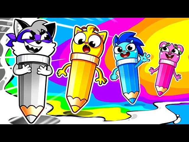 The Naughty Grey Crayon | I Want My Colour Back ! Kids Songs  And Nursery Rhymes by Baby Zoo