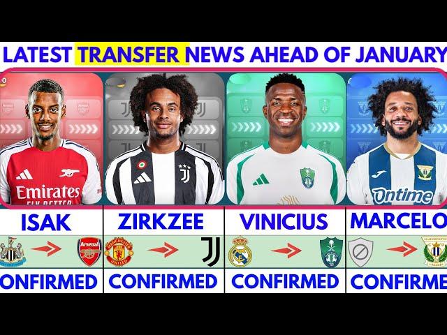 THE LATEST CONFIRMED TRANSFER NEWS AND RUMOURS TRANSFERS 2024|ISAK, ZIRKZEE, VINICIUS, MARCELO